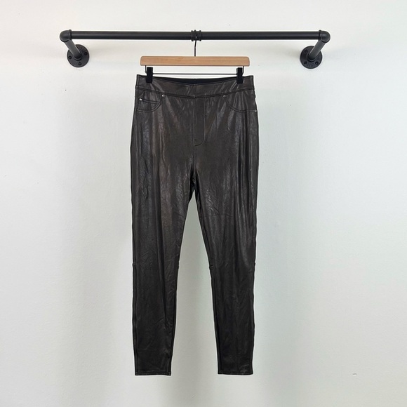 SPANX High Rise Leather Like Skinny Pants - Picture 4 of 8